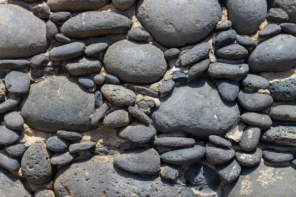 Lavagestein Und Sand Der Vulkanischen Insel Lanzarote — Stockfoto