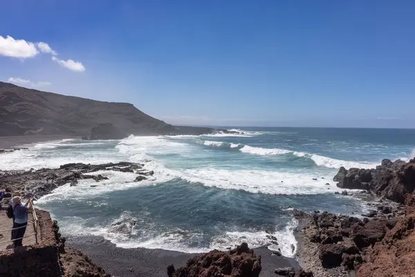 Bela Paisagem Ilha Vulcânica Lanzarote — Fotografia de Stock