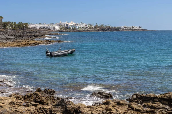 Kust Bij Stad Yaza Het Eiland Lanzarote Canarische Eilanden Atlantische — Stockfoto