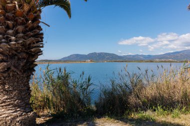 İtalya 'nın Sardunya adasının kıyısında.