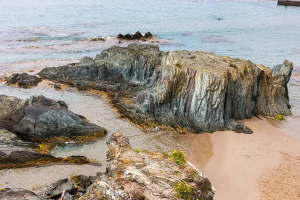 Coast Old Mines Area Masua Nebida Sardinia Island Italy — Foto de Stock