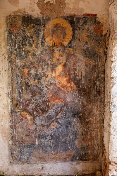 Rovine Del Monastero Agìa Ekaterini Sull Isola Corfù Grecia — Foto Stock