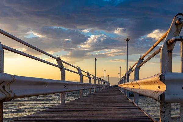 Seafront Roda Corfu Greece Stock Picture