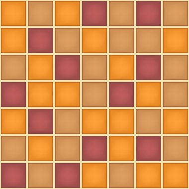 geometrik kare desen turuncu mor