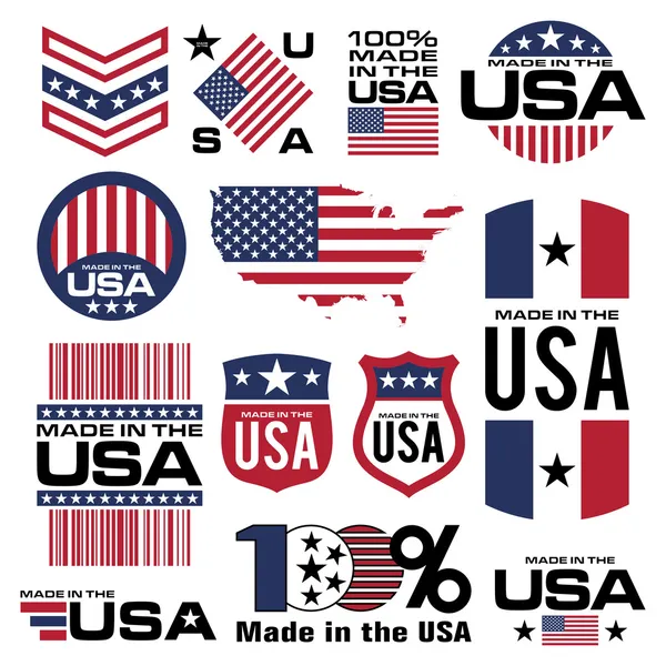 Made in USA — Stockvektor