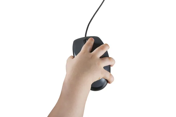 Mouse hand child — Stock Photo, Image