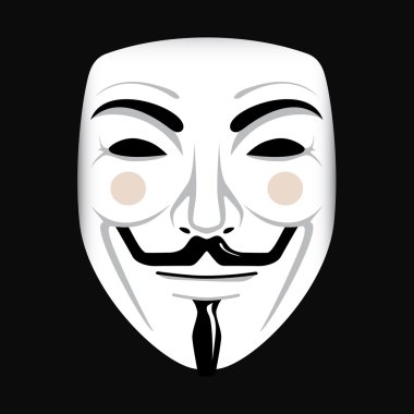 Anonymous mask vector clipart
