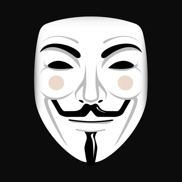 Anonymer Maskenvektor — Stockvektor
