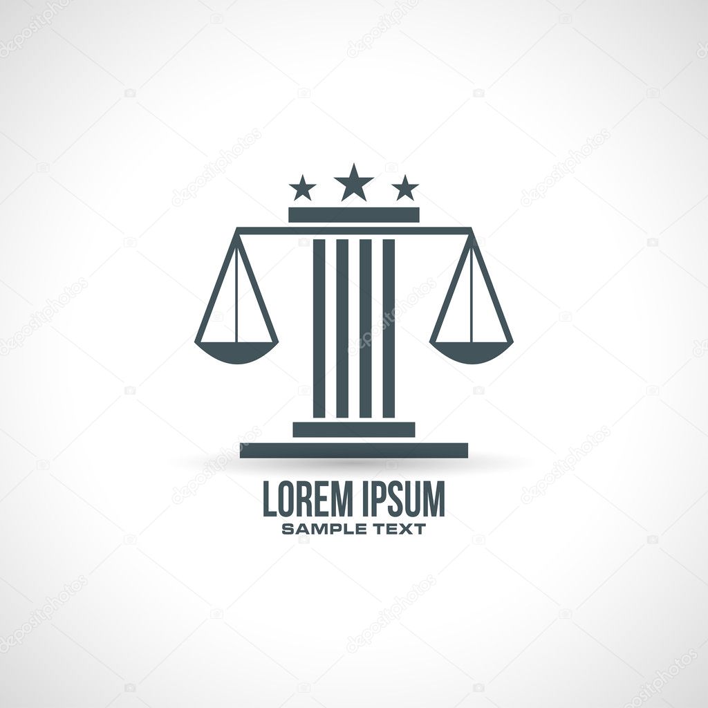 Law abstract icon vector — Stock Vector © Microstock77 43202407