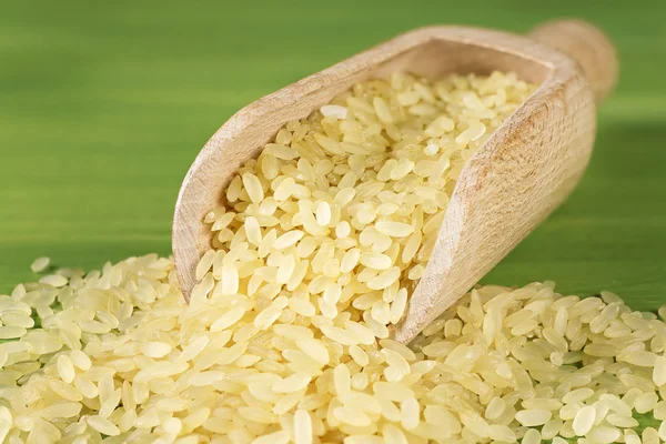 Macro scoop of rice — Stock Photo, Image