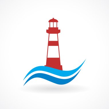 Deniz feneri tasarlamak vektör