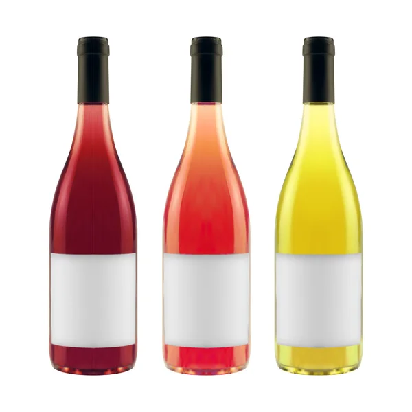 Botella de vino vector realista — Vector de stock