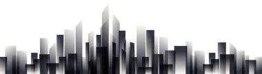 Cityscape futuristic, city skyline in vector format