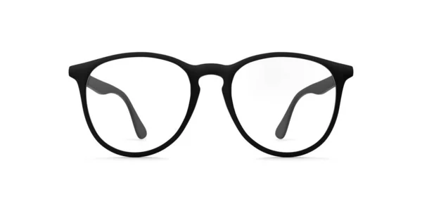 Klasszikus Szemüveg Elszigetelt Fehér Háttér Realisztikus Renderelés — Stock Fotó