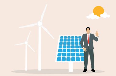 Vektör biçiminde yenilenebilir enerji konsepti tasarımı