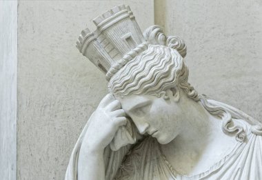 Antonio Canova 'nın İtalya' daki cenaze anıtının ayrıntıları.