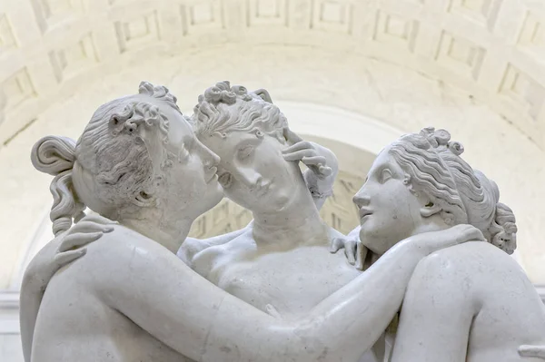 イタリアの彫刻家アントニオ カノーヴァによる3つの猶予の詳細 — ストック写真