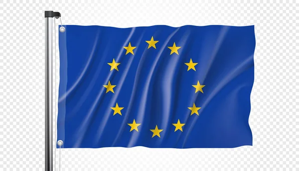 Vlag Van Europa Een Transparante Achtergrond Vectorformaat — Stockvector