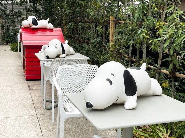 Tóquio Japão Janeiro 2022 Snoopy Cães Casota Amendoim Sunny Side — Fotografia de Stock