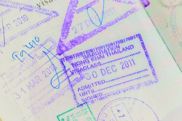 泰国护照通行证 图库图片