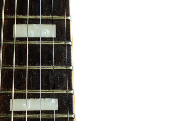 Zoom of Old Guitar neck