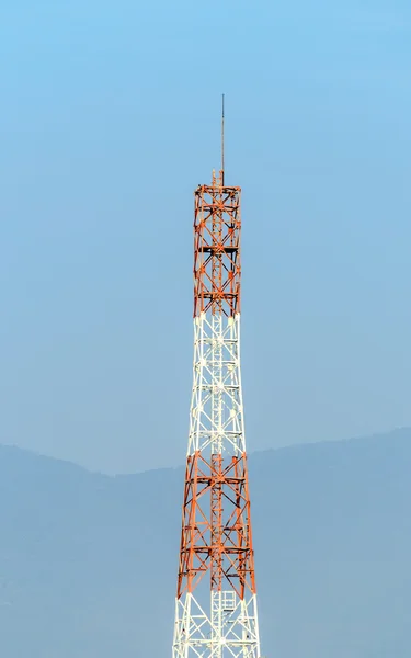 Mobile Tower with Mountain — Stock Photo, Image