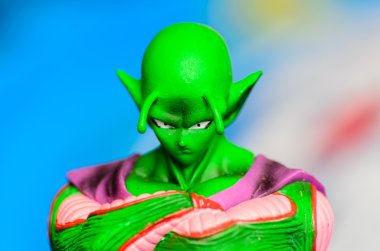 Bangkok - Şubat 11: Tayland Oyuncak Mağazaları o dragonball modelinde