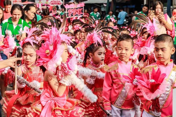 Samutsakorn Tailândia Dezembro 2019 Grupo Pouco Retrato Criança Drum Mayer — Fotografia de Stock