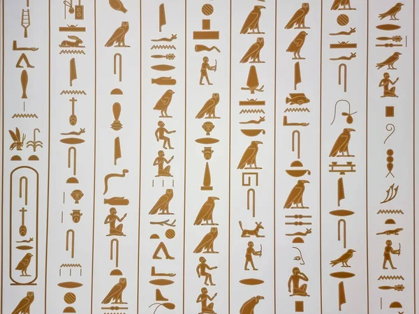 Dubai Emirados Árabes Unidos Março 2022 Hieróglifo Egípcio Símbolo Cultura — Fotografia de Stock