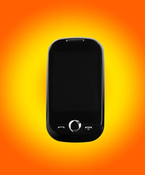 Black cell phone — Stock Photo, Image