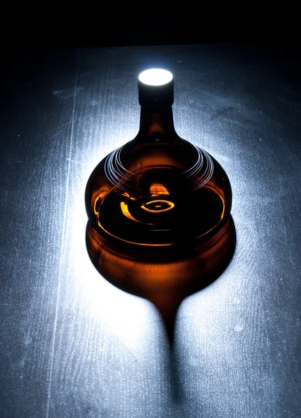 Amber bottle — Stock Photo, Image