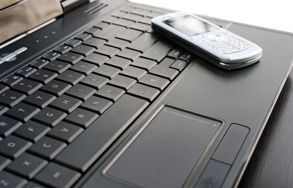 Laptop and phone — Stock Photo, Image