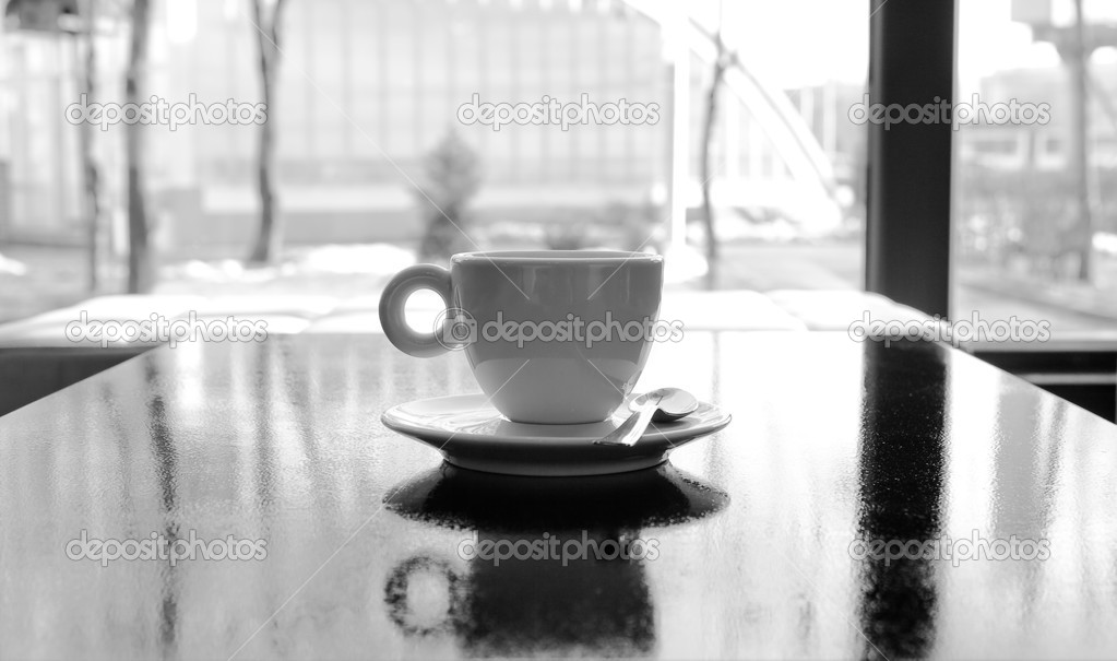 Lonely coffe cup