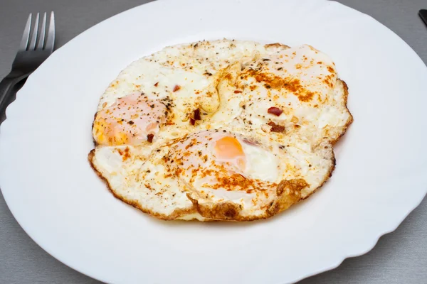 咖喱阳光的一面蛋 — 图库照片