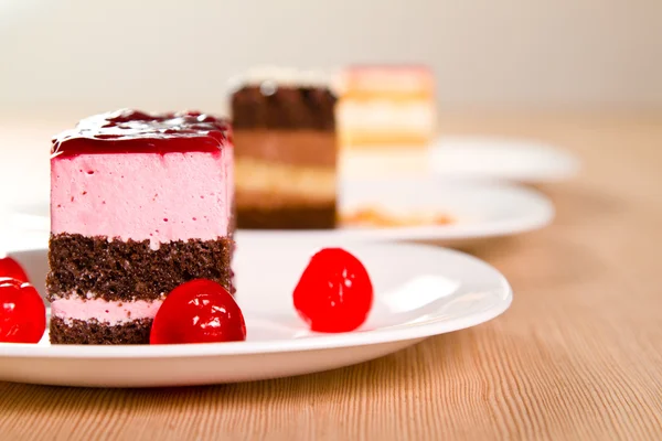 Bolo de cereja — Fotografia de Stock