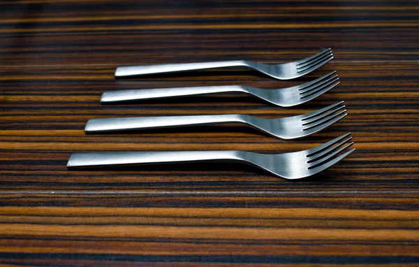 Blue forks — Stock Photo, Image