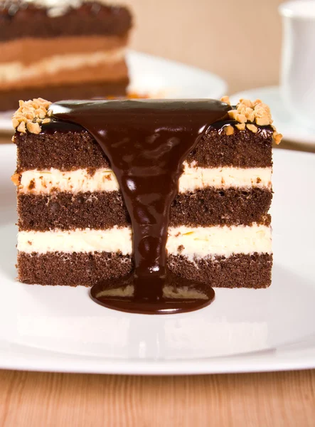 Torta al cioccolato — Foto Stock