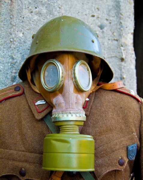 Vintage gaz maskesi — Stok fotoğraf