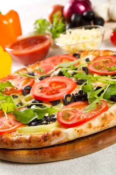 Vegetarian pizza — Stock Photo, Image