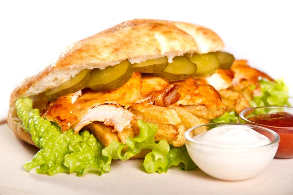 Sandwich au poulet — Photo