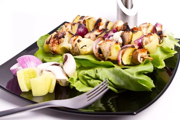 Chicken skewers — Stock Photo, Image