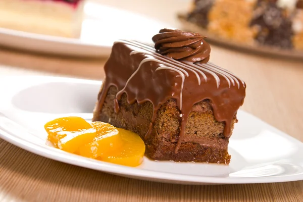 Torta al cioccolato — Foto Stock