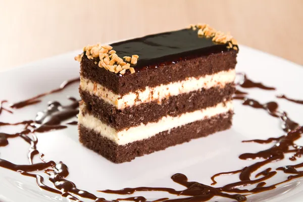 Torta al cioccolato — Foto Stock