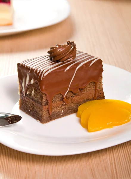 Bolo de chocolate — Fotografia de Stock