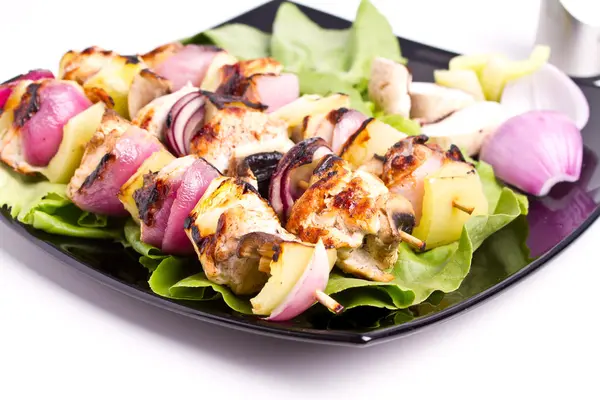 Chicken skewers — Stock Photo, Image