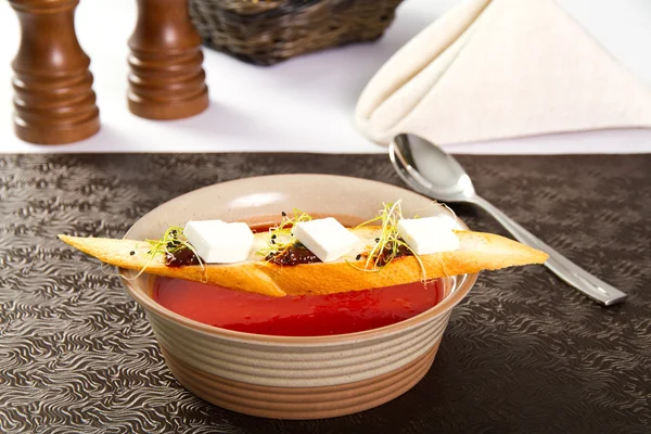 Tomatensuppe — Stockfoto