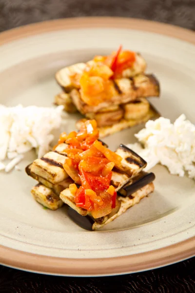 Gegrilde aubergine — Stockfoto