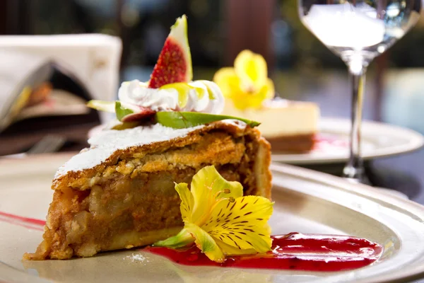 Gourmet-Apfelkuchen — Stockfoto