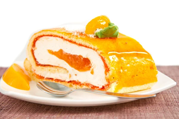 Peach cake — Stock Photo, Image