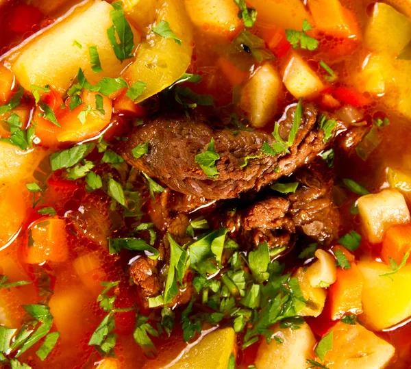 Sopa de carne — Fotografia de Stock